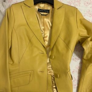 Pamela McCoy Mustard Yellow Blazer